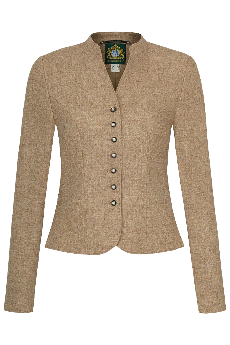Damen Trachten Lodenblazer Stretch - beige