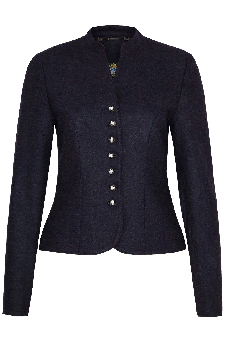 Damen Trachten Lodenblazer Stretch - dunkelblau