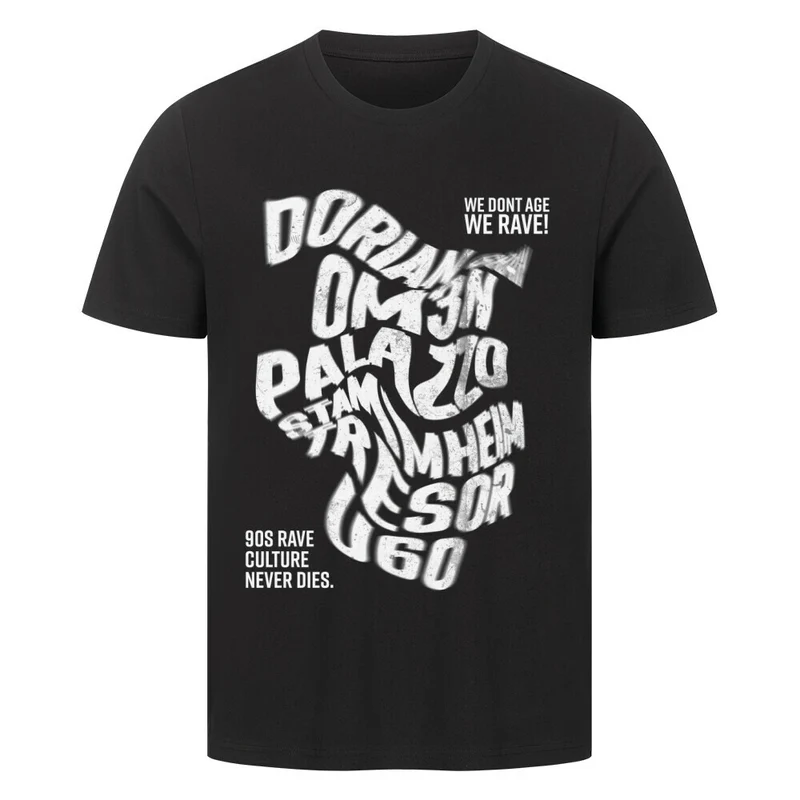 "90s RAVE CULTURE" Premium Techno T-Shirt (Frontprint)