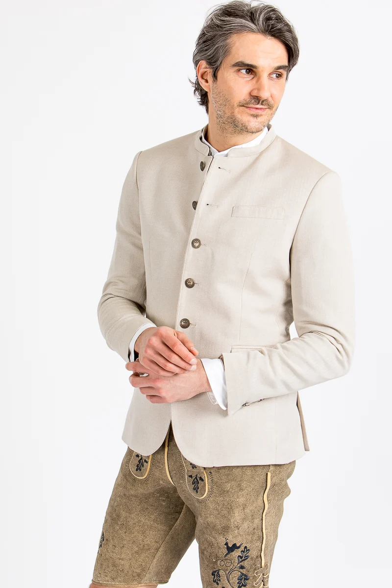 Alpenherz Trachtenjanker Julian beige