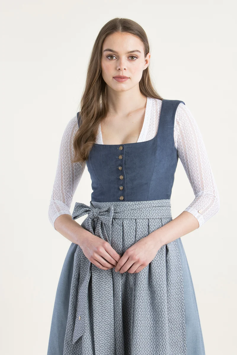 Alpenherz Dirndlbluse Naomi Weiß