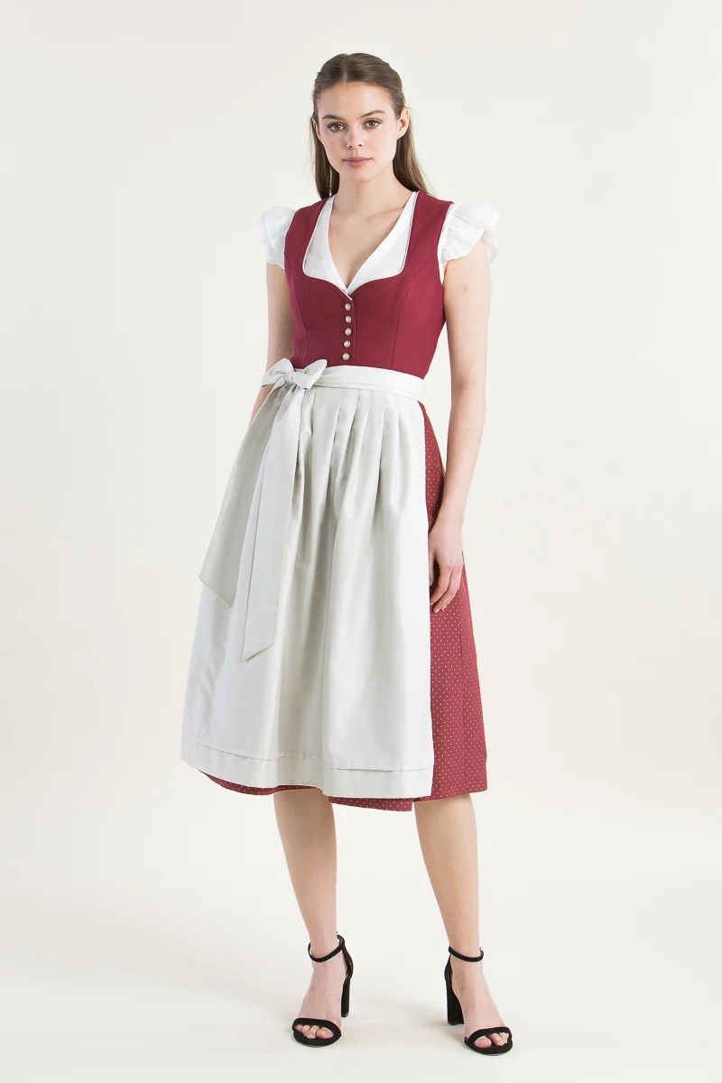 Heimatglück Dirndl Vivienne Rot