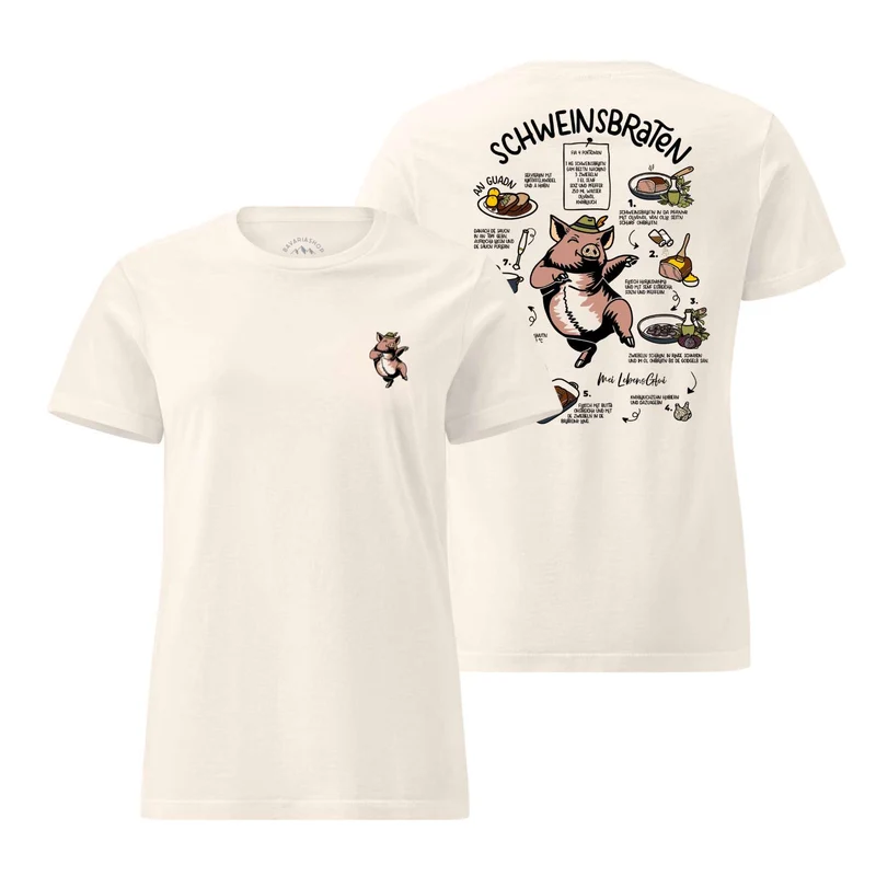 Damen Rezept T-Shirt "Schweinsbraten"