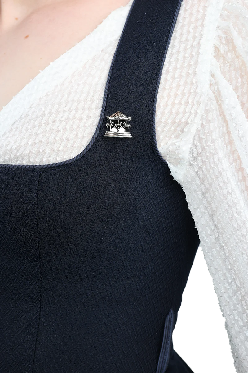 Pin Karussell - altsilber