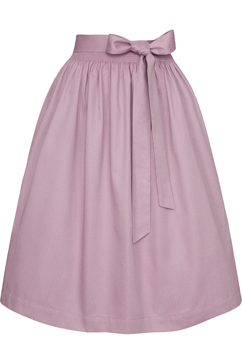 Dirndlschürze Midi 70 cm aus Baumwolle - mauve