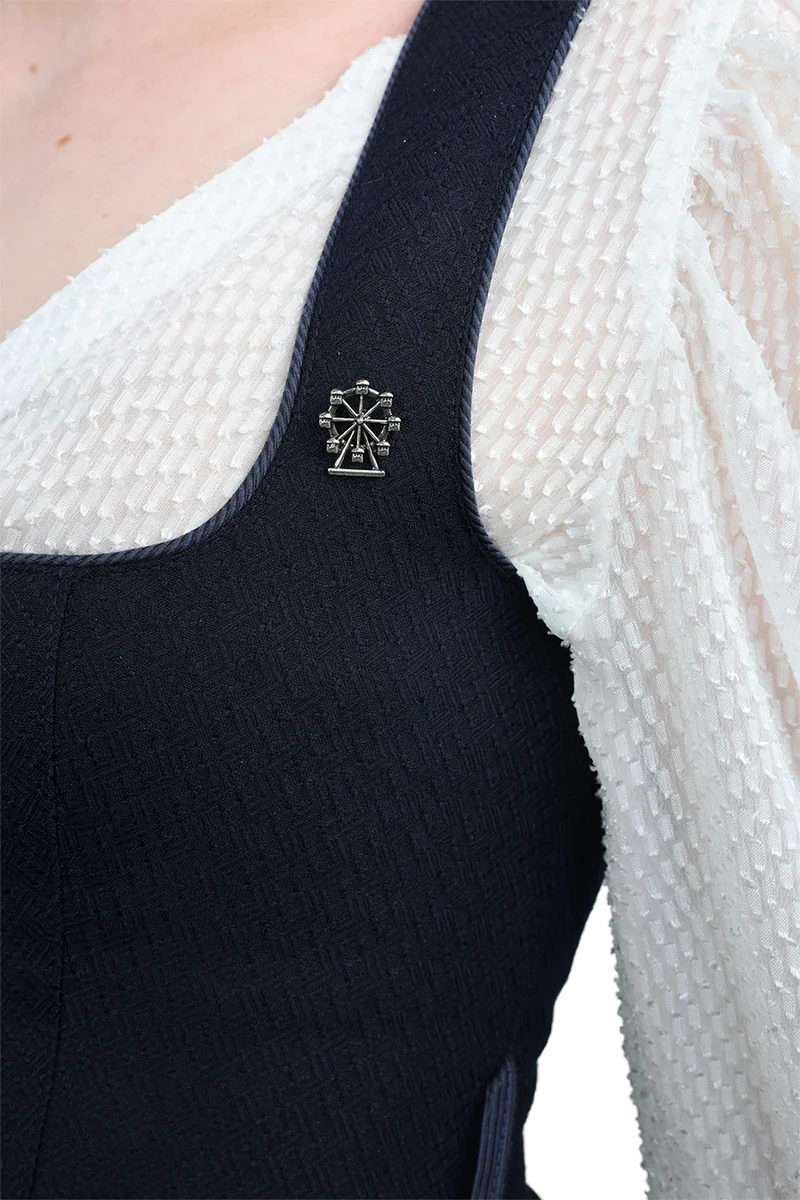 Pin Riesenrad - altsilber