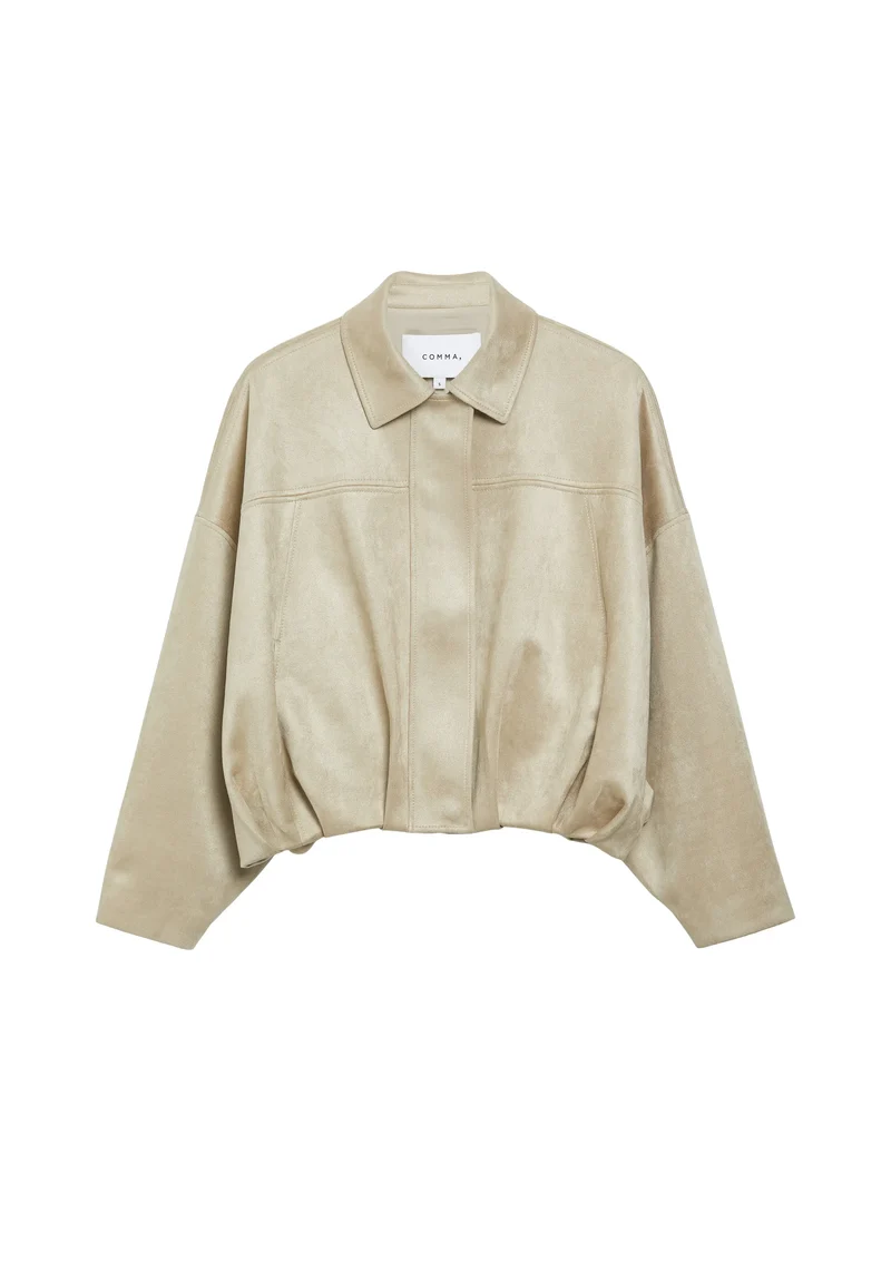 Blouson in Velours-Optik