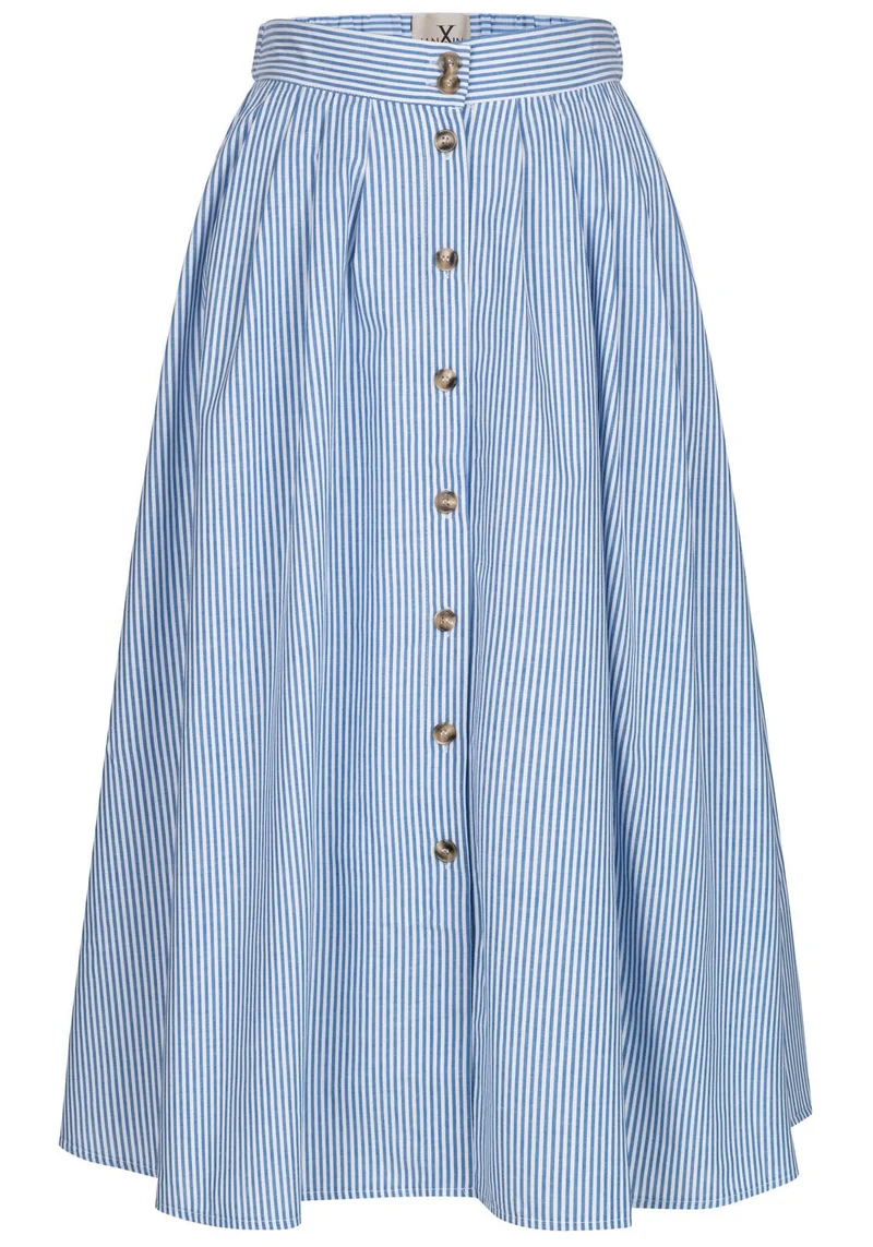 BAUMWOLL- SOMMERROCK BLUE STRIPES