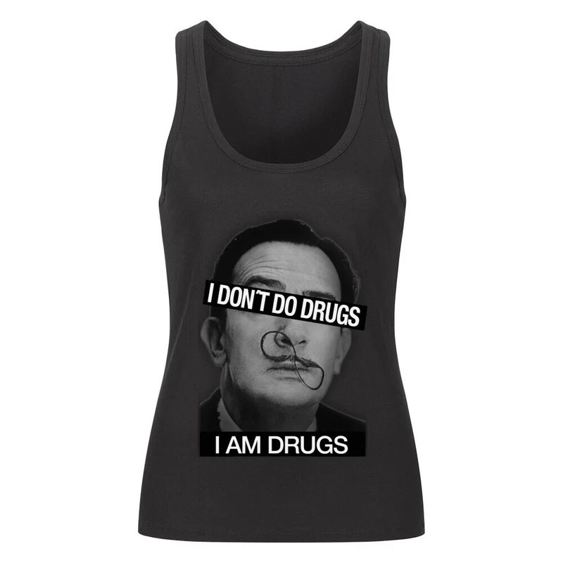 "i dont do drugs" Tank Top (Frontprint)