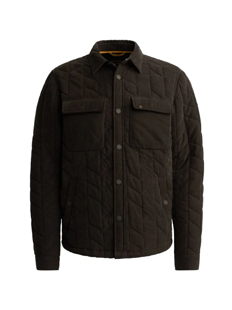 Overshirt mit Cord-Steppmuster