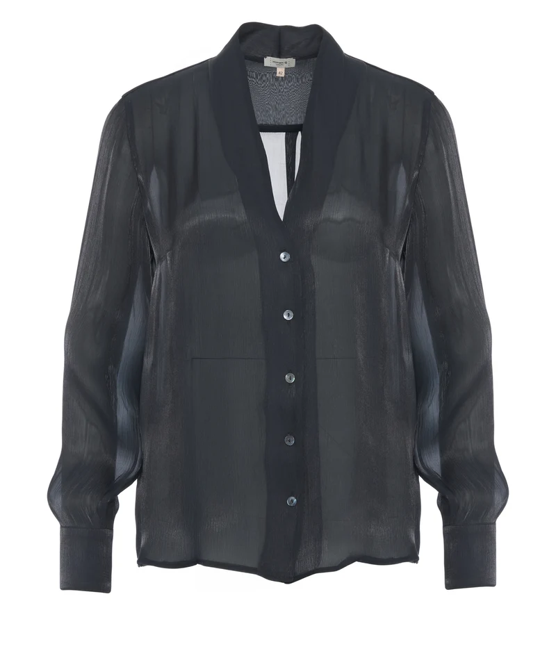 Blusa con scollo a v