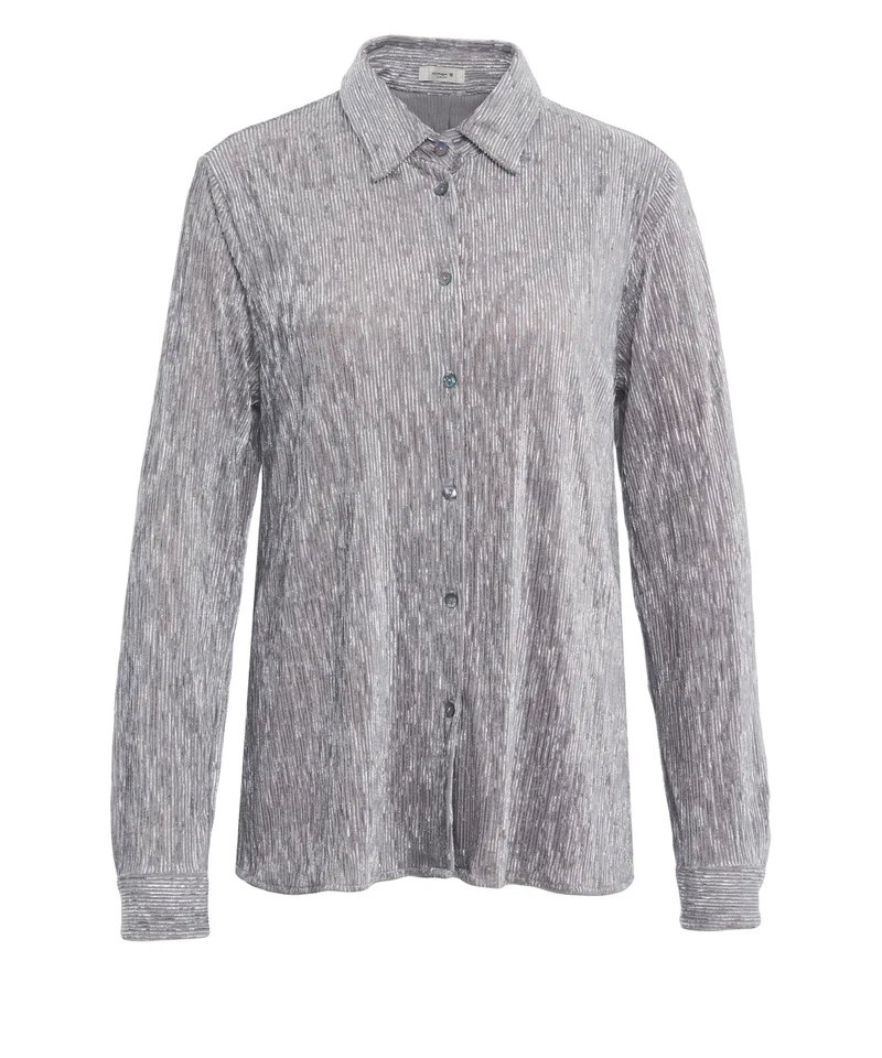 Camicia con dettaglio plissettato