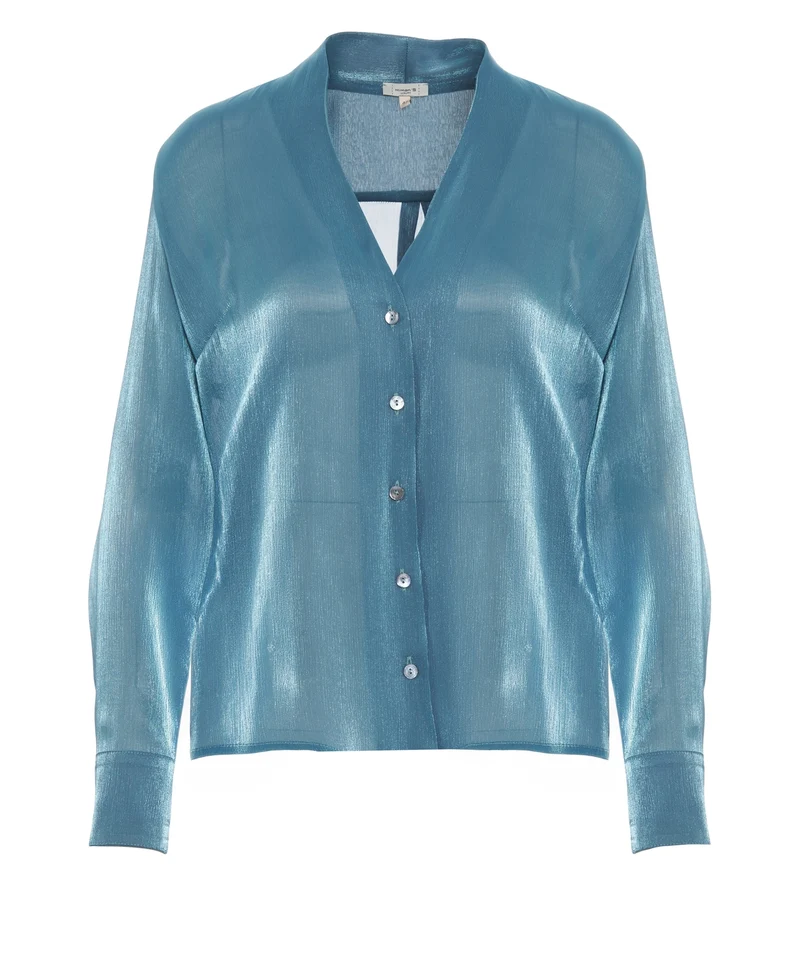 Blusa con scollo a v