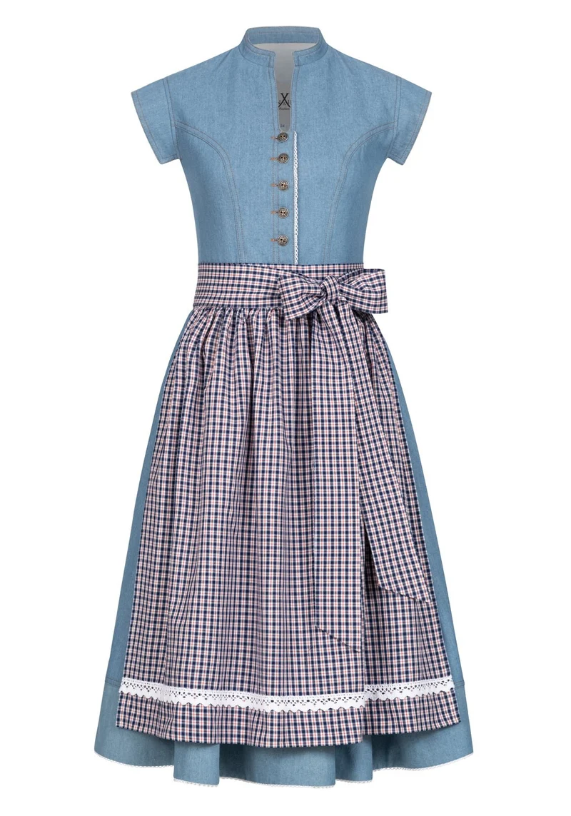 JEANS DIRNDLKLEID HELLBLAU/ CREME