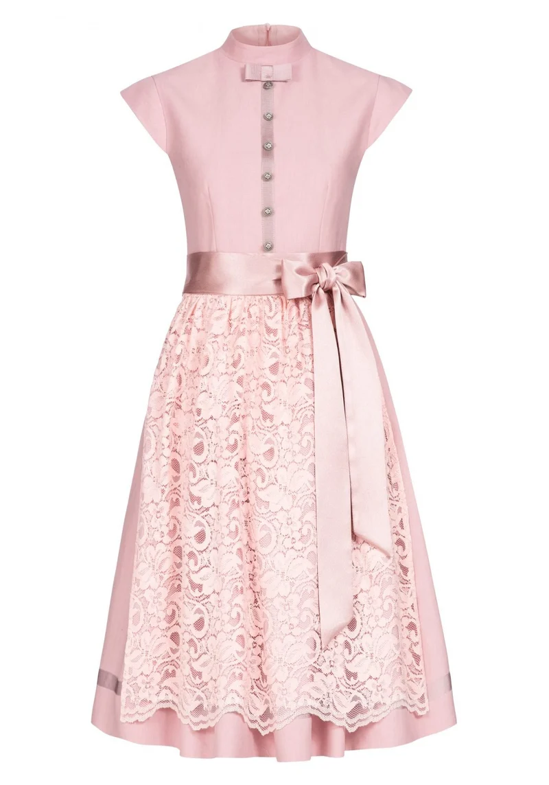 HOCHZEITSDIRNDL LACE AND BOW ROSÈ