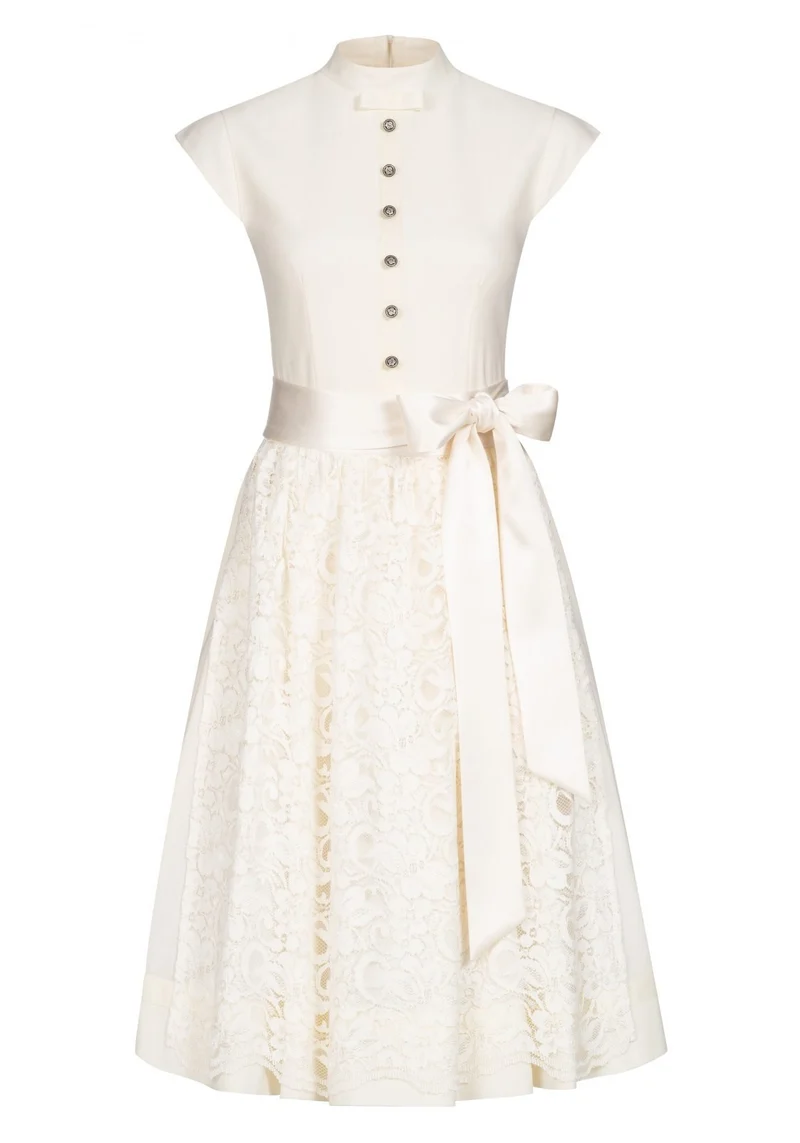 HOCHZEITSDIRNDL LACE AND BOW CREME