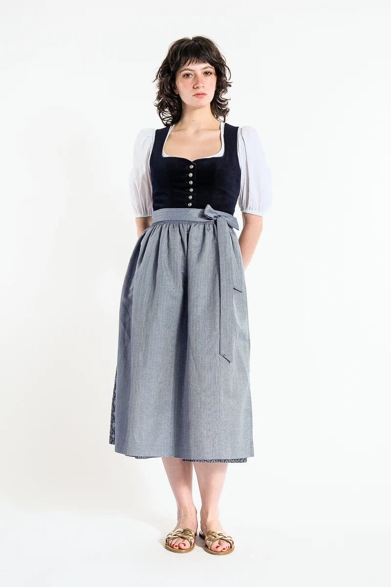 Wenger Samtdirndl Rena blau