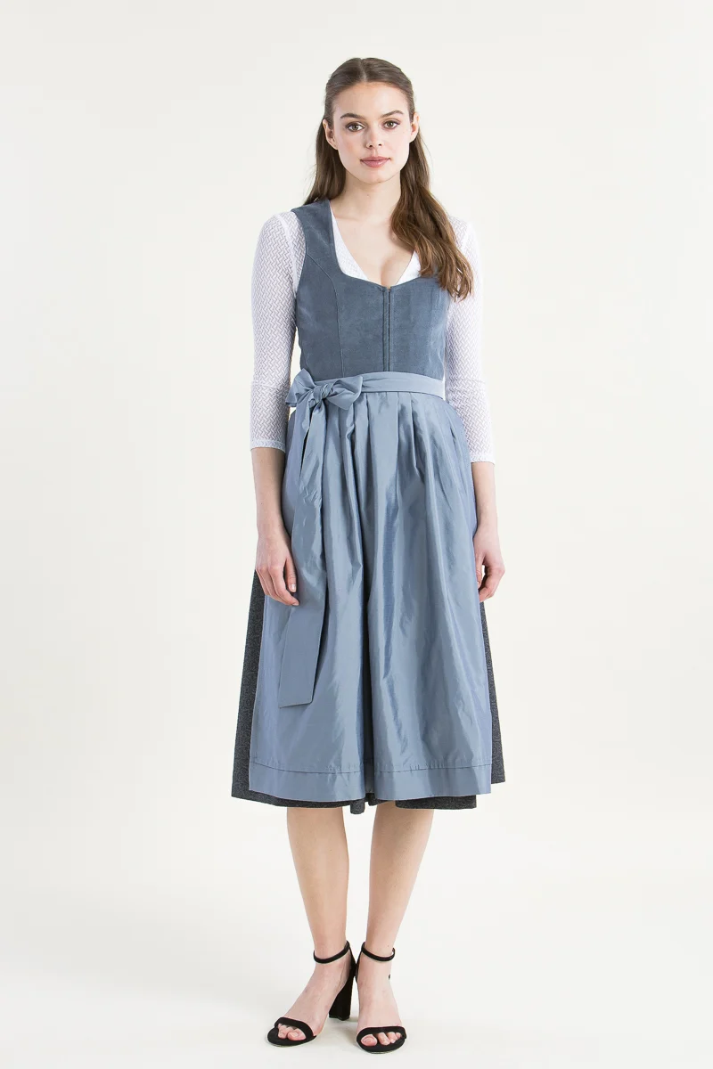 Heimatglück Dirndl Anneliese rauchblau