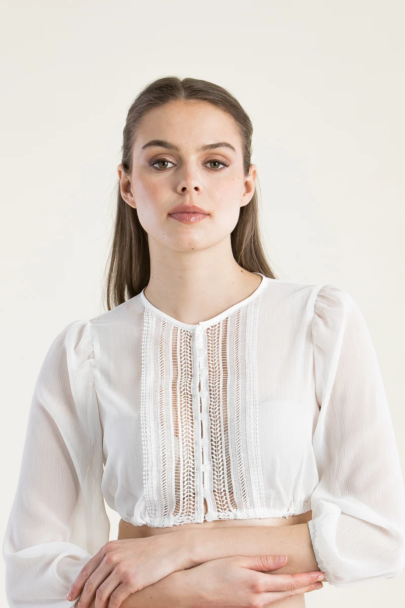Wenger Dirndlbluse Ines Chiffon
