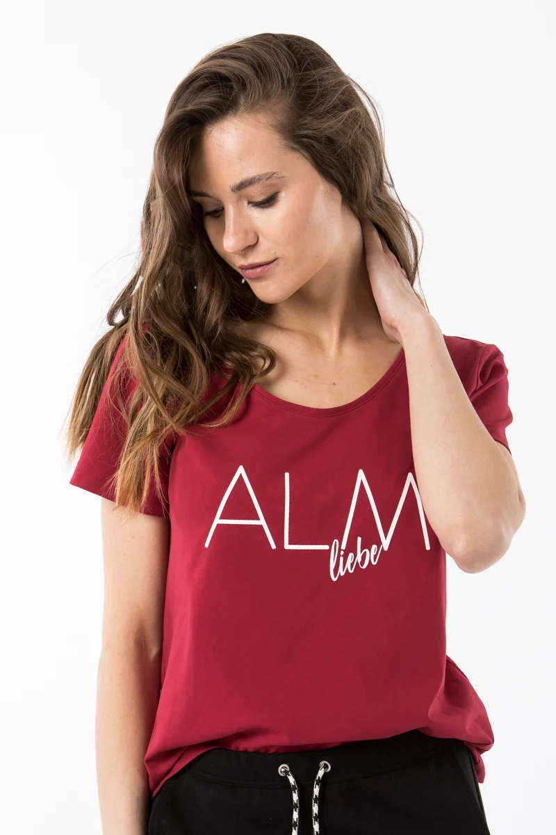 Almliebe T-Shirt Jochberg rot