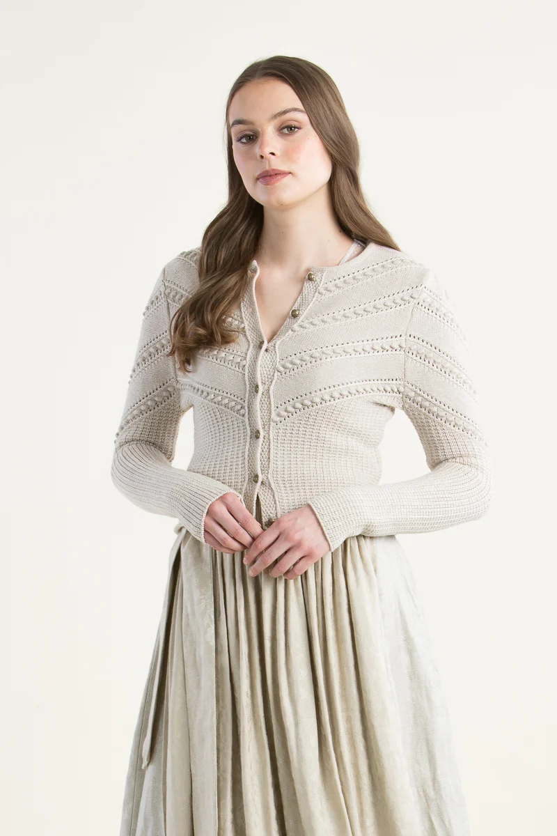 Gottseidank Strickjanker Ophelia champagner