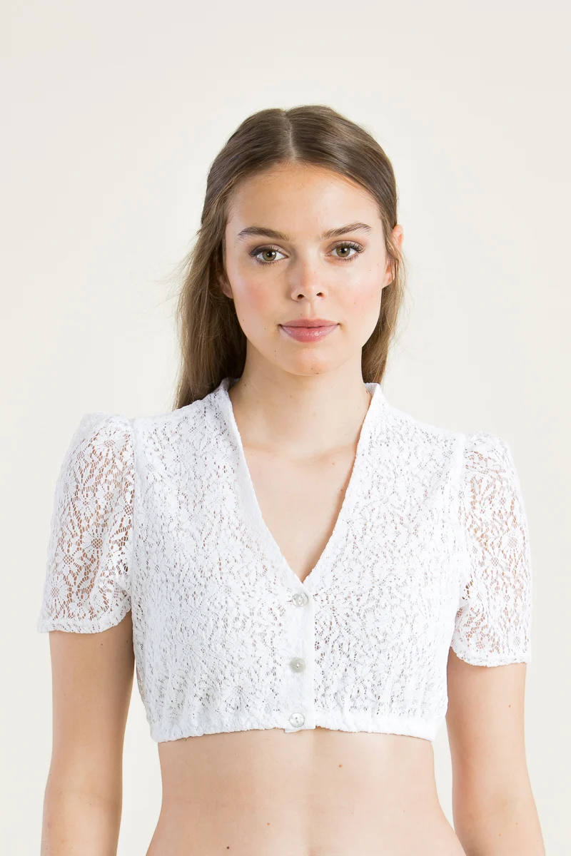 Berwin & Wolff Dirndlbluse Spitze weiß