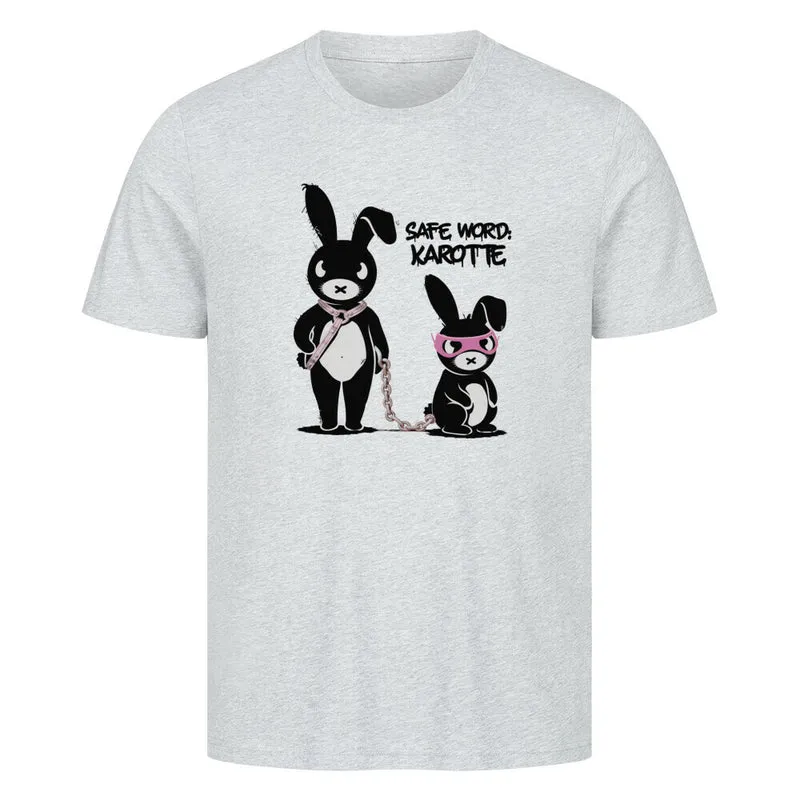 "Safe Word Karotte" Kinky Bunny T-Shirt (Frontprint)