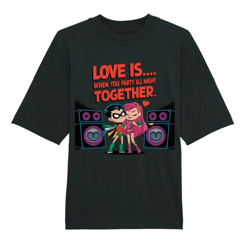 "LOVE IS" Steven & Connie PARTY T-SHIRT OVERSIZED