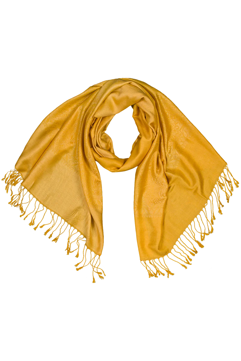 Damen Tuch Pashmina-Stil - mustard