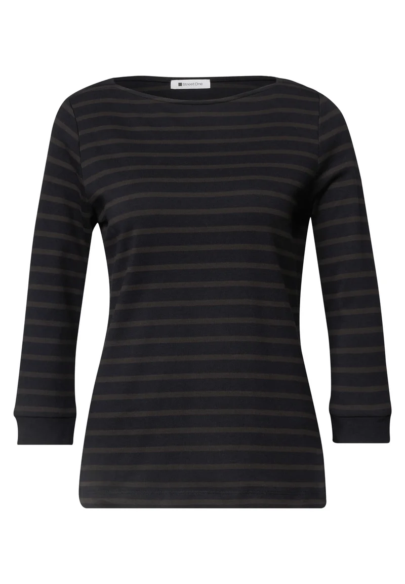 3/4-Arm Shirt mit Streifen