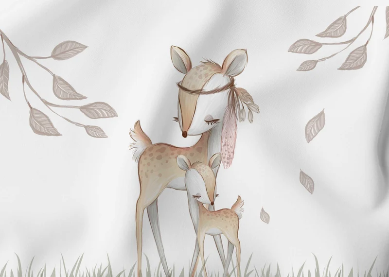Panels aus Canvas – Zwei Rehe | 29x39 cm