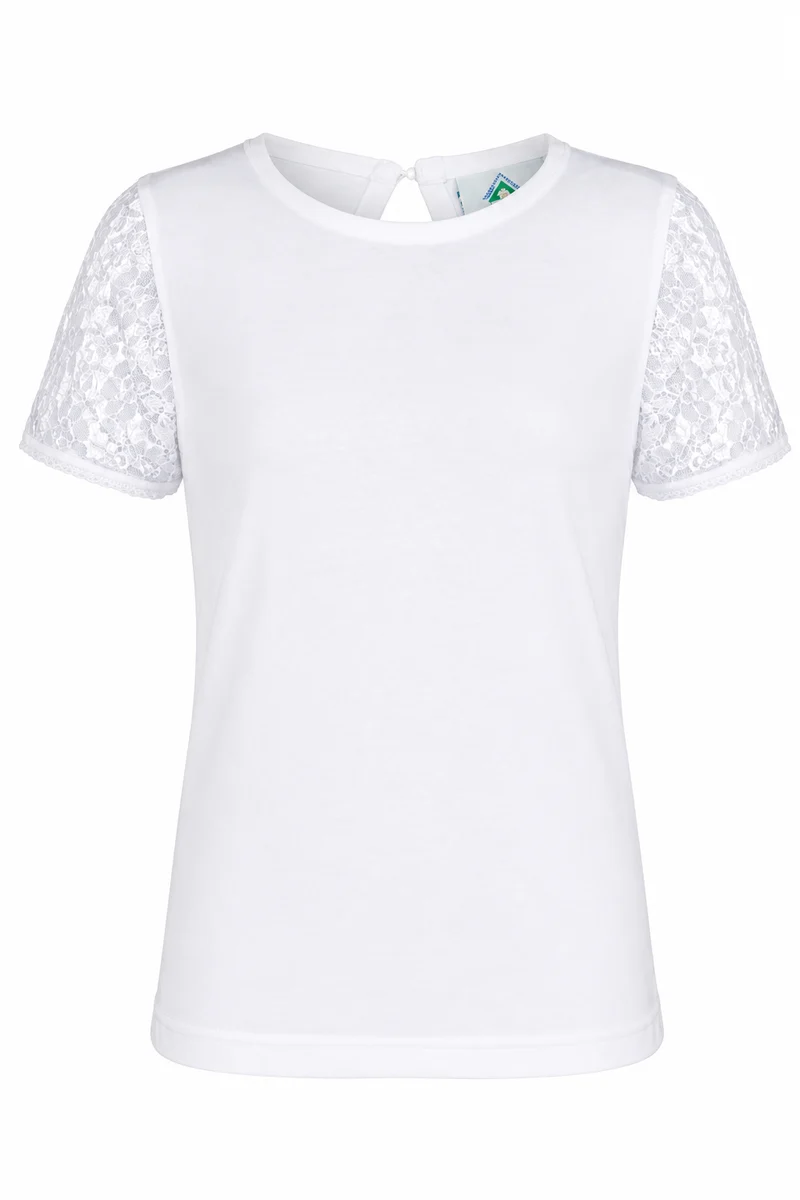Kinder T-Shirt mit Spitze