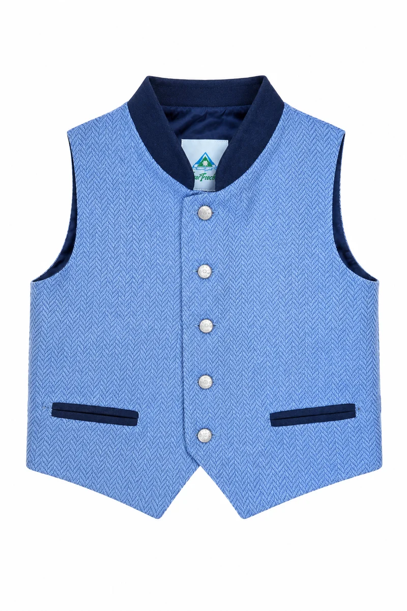 Kinder Trachtenweste Blau