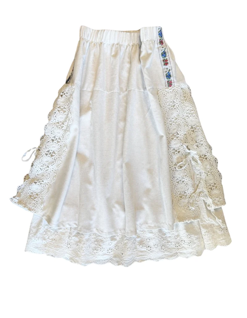 Edelweiss & Lace Hemp Skirt