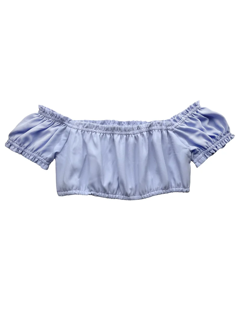 Georgette Off-the-Shoulder Blouse - MADE TO ORDER