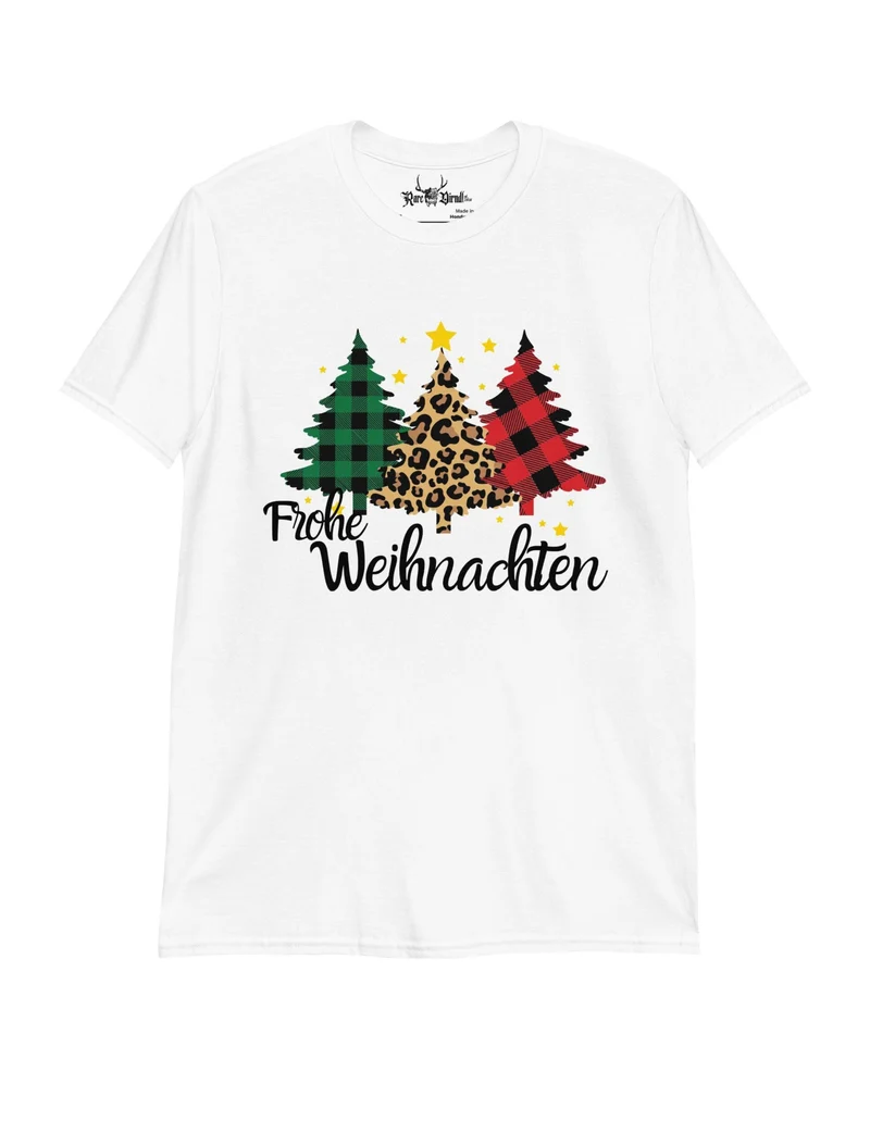 Trendy 'Frohe Weihnachten' T-Shirt