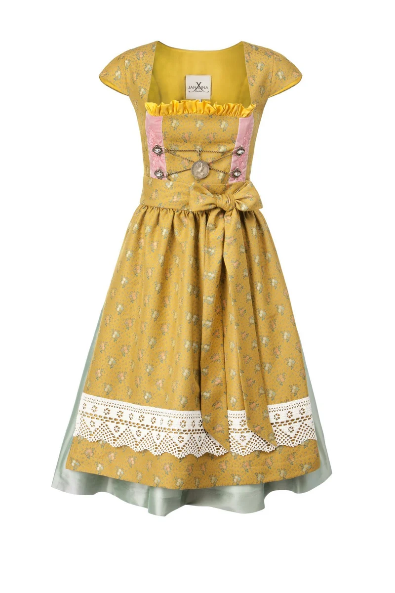 SEIDENDIRNDL PERGOLA SENF/LINDGRÜN
