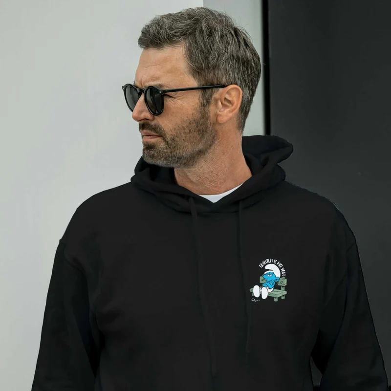 ®Die Schlümpfe Herren Hoodie "Grantln is mei Yoga"