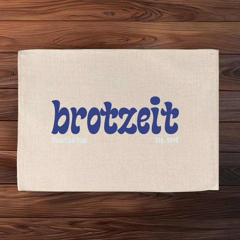 Tischset "Brotzeit est. 1998"