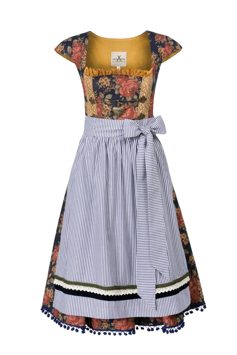 DIRNDL VINTAGE GOBELIN NAVY/ GOLD