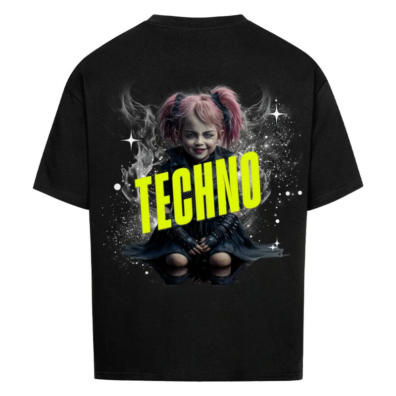"Techno Girl" Oversized Techno Shirt