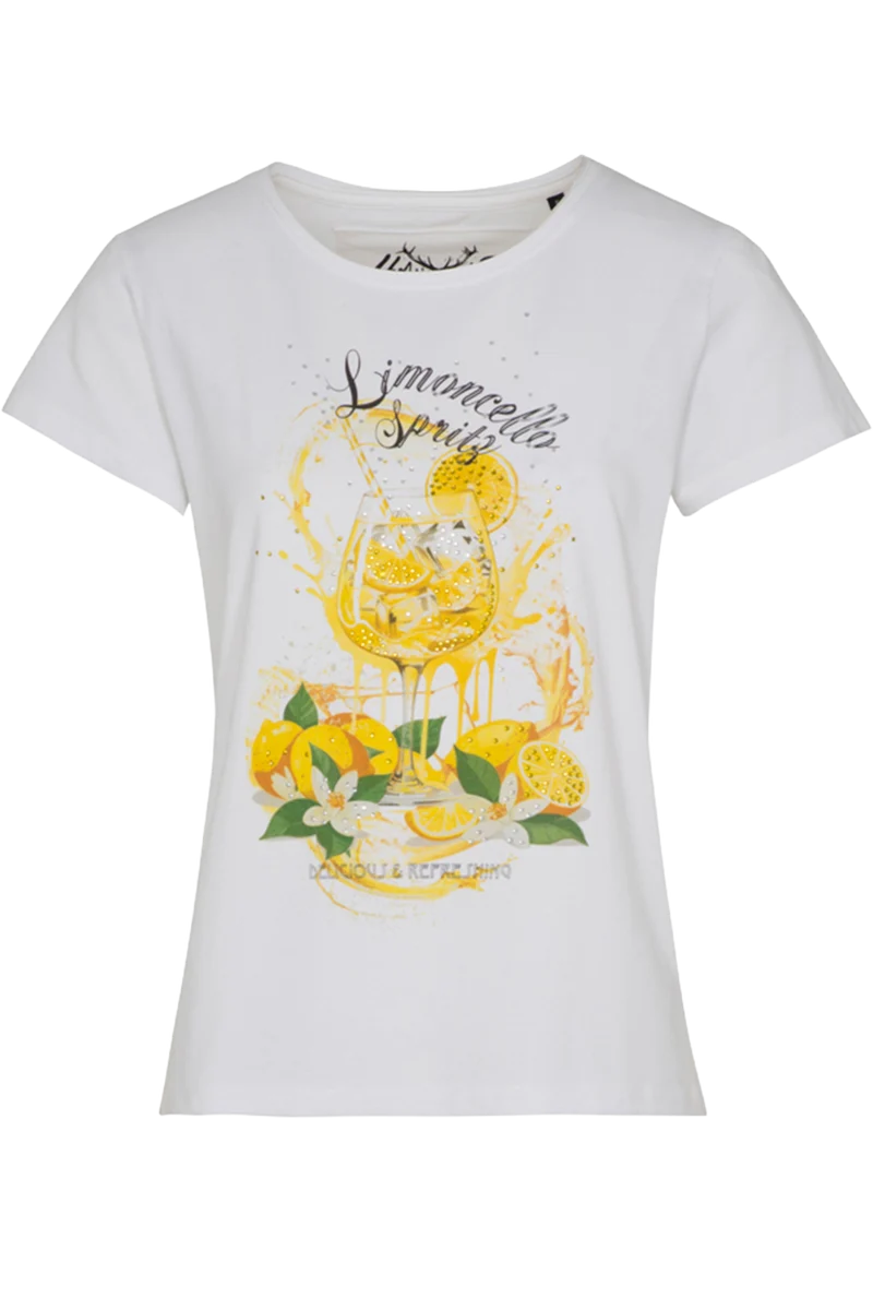 Damen T-Shirt mit Aperitif-Druck 'Limoncello Spritz'