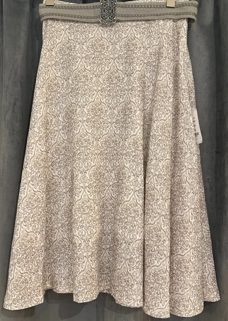 Damen Rock Kaiserjäger Hailey Leinen taupe 75cm