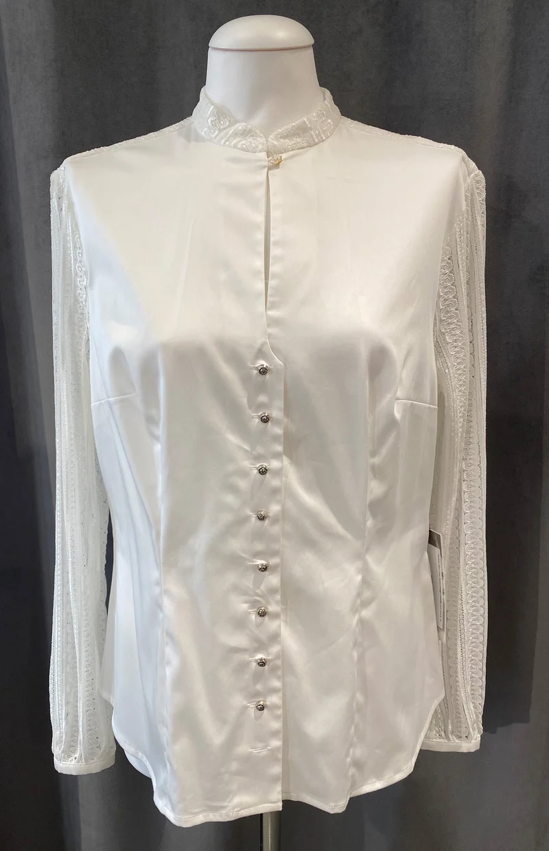 Trachten Bluse Anno Domini Design Ludmilla ecru stretch