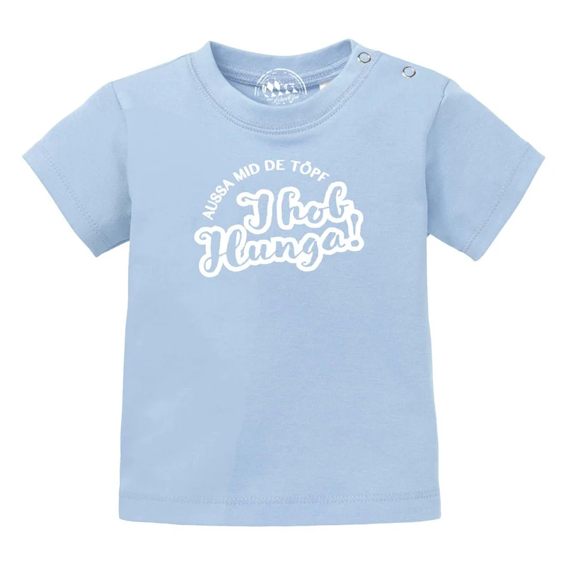 Baby T-Shirt "Aussa mid de Töpf…"