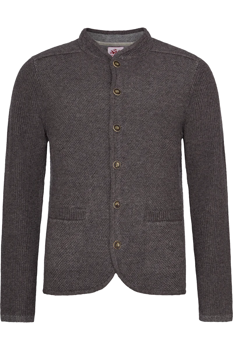 Herren Trachtenstrickjacke mit Stehkragen
