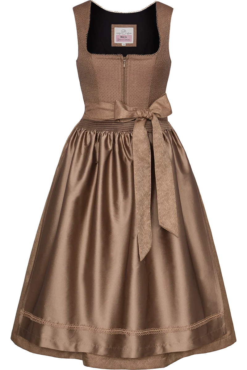 Midi-Dirndl mit Rautenmuster