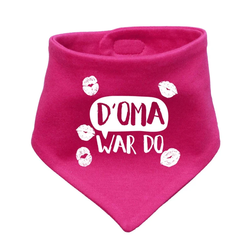Bayerisches Babyhalstuch "D' Oma war do…"