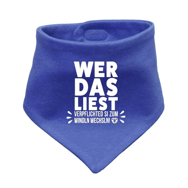 Bayerisches Babyhalstuch "Windln wechsln!"