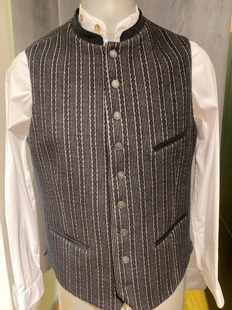 Trachtenweste G'weih & Silk schwarz